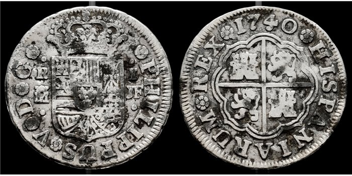 Cy07993.-FELIPE V - 1 Real 1740 Madrid JF.-BC+