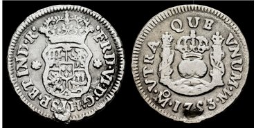Cy09500.-FERNANDO VI - 1/2 Real Columnario 1753 Mexico M .-MBC