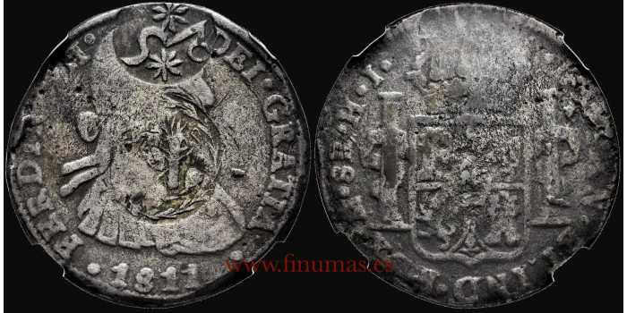 copy of CY14974.- FERNANDO VII - 8 Reales 1811 Mexico H.J. -B.C.