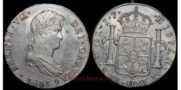 Cy15081.-FERNANDO VII - 8 Reales 1815 Lima J.P.- EBC-