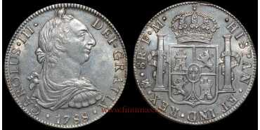 CY11341.2.- CARLOS III - 8 Reales 1788 Mexico F.M. - E.B.C.