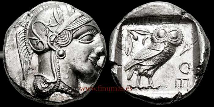 GR017.- TETRADRACMA ATICO (OWL) 449-413a.C. EBC