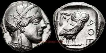 GR018.- TETRADRACMA ATICO (LECHUZA) 449-413a.C. EBC