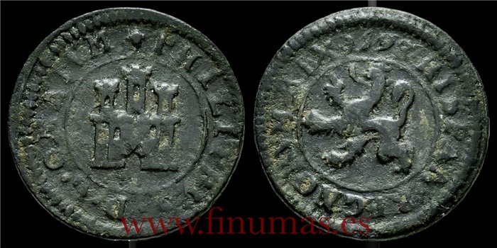 Cy03993.- FELIPE III - 2 Maravedís  1598 Segovia.- MBC