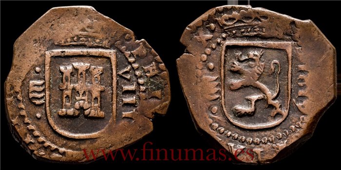 Cy04174.- FELIPE III -  8 Maravedís 1619 Segovia. MBC