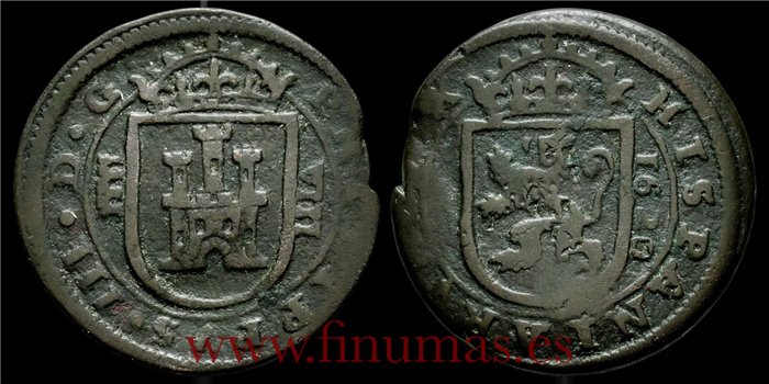 Cy04179F.- FELIPE III -  8 Maravedís 1620 Segovia. MBC