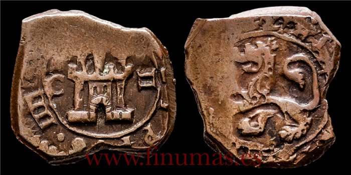 Cy04832.- FELIPE IV - 2 Maravedís 1662/4 Cuenca . BC