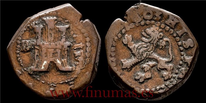 Cy04890.- FELIPE IV - 2 Maravedís 1621/6 Segovia. BC