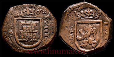 Cy05021.- FELIPE IV -  8 Maravedís 1621 Madrid . BC