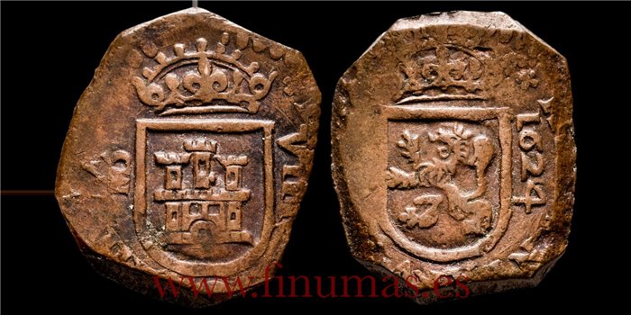 Cy05037.- FELIPE IV - 8 Maravedís 1624 Madrid . MBC