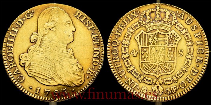 Cy13520.-CARLOS IV - 4 Escudos 1795 Madrid M.F.-MBC