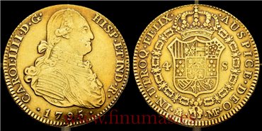 Cy13520.-CARLOS IV - 4 Escudos 1795 Madrid M.F.-MBC