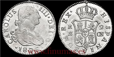 Cy12855.-CARLOS IV - 2 Reales 1806 Sevilla C.N.- S.C.  B.O.