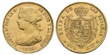 copy of Cy16493.- ISABEL II 10 ESCUDOS 1868 *18 *68 MADRID SC- ORO