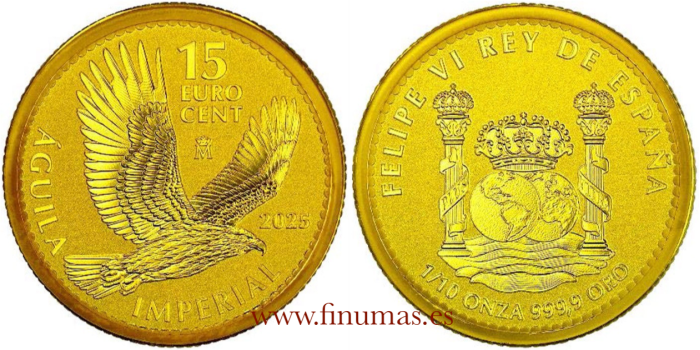 2025 - GOLD COIN 1/10oz. IMPERIAL EAGLE.