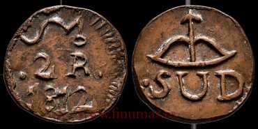 Cy14592.- FERNANDO VII - 2 Reales 1812 Morelos. MBC+