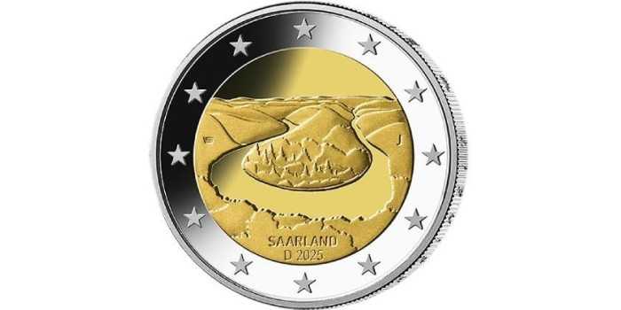 2 EUROS CONMEMORATIVOS ALEMANIA 2025 "MEANDROS DEL SARRE"