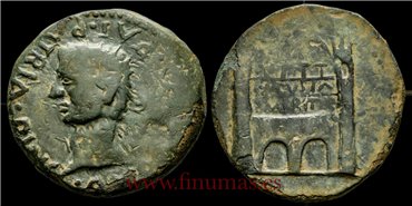 EMERITA AUGUSTA (MERIDA) DUPONDIO TIBERIO 14-36 d.C. 