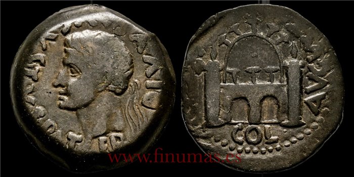 EMERITA AUGUSTA (MERIDA) AS AUGUSTO 27-14 a.C