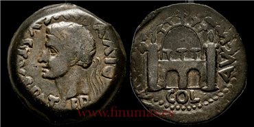 EMERITA AUGUSTA (MERIDA) AS AUGUSTO 27-14 a.C