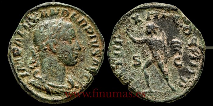 ALEJANDRO SEVERO SESTERCIO 233 d.C  ROMA