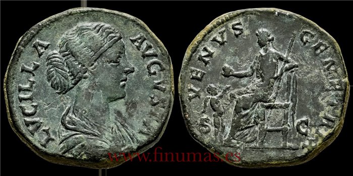 LUCILLA SESTERCIO 164-169 d.C. ROMA