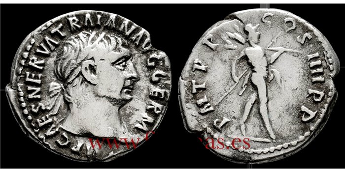 DENARIO TRAJANO 98-117 d.C. ROMA