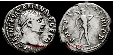 DENARIO TRAJANO 98-117 d.C. ROMA