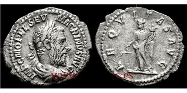 DENARIO MACRINO 271-218 d.C. ROMA