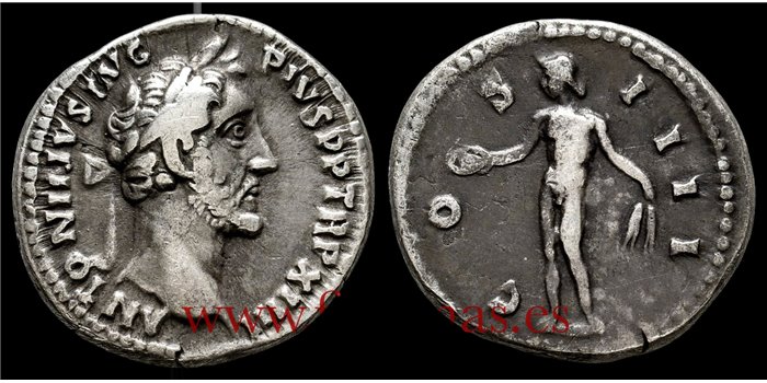 DENARIO ANTONINO PIO 150-151 d.C. ROMA