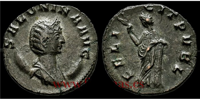 DENARIO ANTONINIANO SALONINA266 d.C. MEDIOLANUM