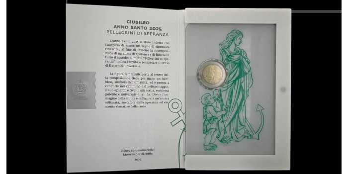 2 EUROS CONMEMORATIVOS SAN MARINO 2025 "JUBILEO - AÑO SANTO"