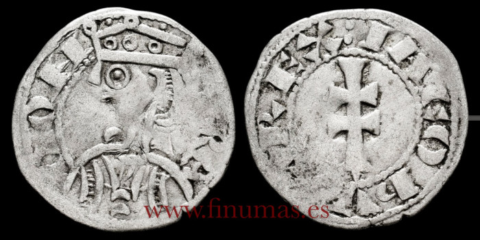 JUAN I de CASTILLA Y LEON 1379/1390 .  DINERO JAQUES. ARAGON