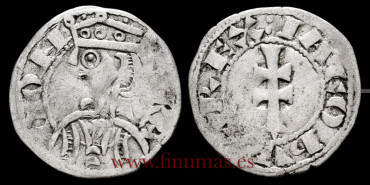 JUAN I de CASTILLA Y LEON 1379/1390 .  DINERO JAQUES. ARAGON