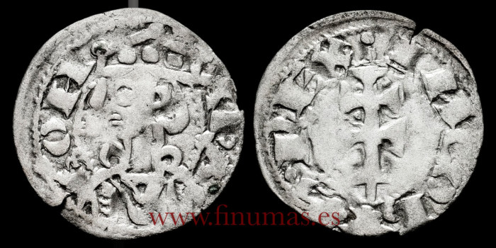 JUAN I de CASTILLA Y LEON 1379/1390 .  DINERO JAQUES. ARAGON