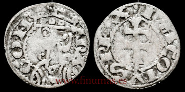 JUAN I de CASTILLA Y LEON 1379/1390 .  DINERO JAQUES. ARAGON