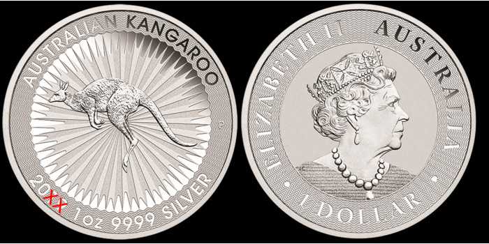 copy of AUSTRALIA 1 OZ SILVER KANGAROO 2006