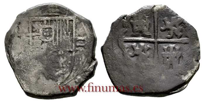 Cy04342.- Felipe III - 2 REALES SEVILLA N/D. BC