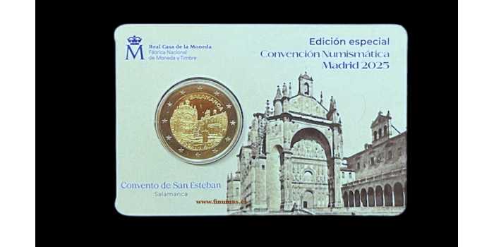 2 EUROS CONMEMORATIVOS ESPAÑA 2025 "SALAMANCA".CONVENCIÒN NUMISMÁTICA MADRID 2025