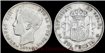 Cy16675C.- ALFONSO XIII 1 Peseta 1896 PGV -(*8-96) - BC.  PLATA