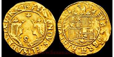 Cy02786.- REYES CATOLICOS DOBLE EXCELENTE  SEVILLA '+' S. - ORO