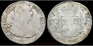 Cy13095B.- CARLOS IV - 8 Reales 1800 Mexico F.M.- RC