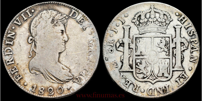Cy15150D.- FERNANDO VII - 8 Reales 1816 Mexico J.J.- BC+