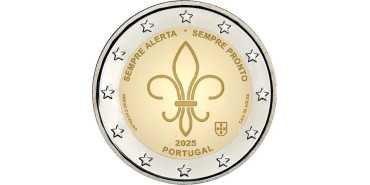 2 COMMEMORATIVE EUROS PORTUGAL 2025 - SCOUT MOVEMENT