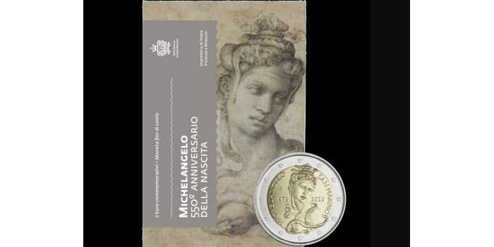 2 EUROS CONMEMORATIVOS SAN MARINO 2025 "MIGUEL ANGEL"