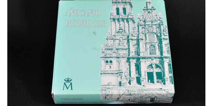1993 - 10.000 PTS CINCUENTIN AÑO SANTO JACOBEO. PLATA - PROOF