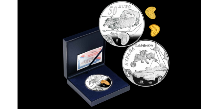2004 - 50 EUROS / FIFTIETH CENTENARY SALVADOR DALI. PROOF- SILVER