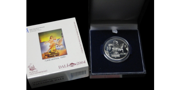 2004 - 10 EUROS WORKS BY DALI. "Atomic Leda". SILVER - PROOF