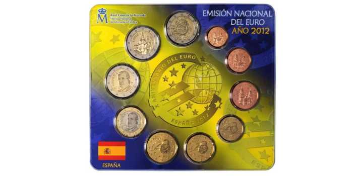 CARTERA EURO B.U. SET  EUROS ESPAÑA 2012