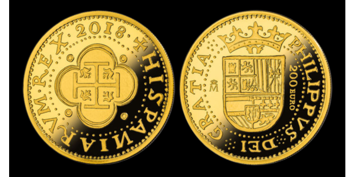 2018 - 200 EUROS 150 YEARS OF THE SHIELD - 4 SHIELDS. GOLD - PROOF